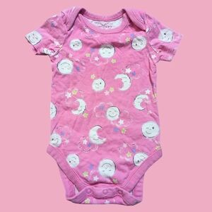 Place Pink Moon and Stars Bodysuit